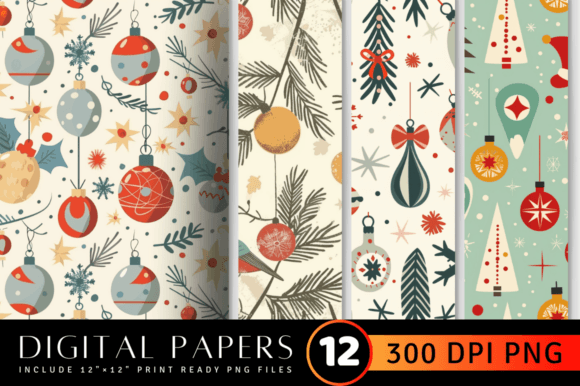 Download Retro Christmas Pattern - Premium Resources