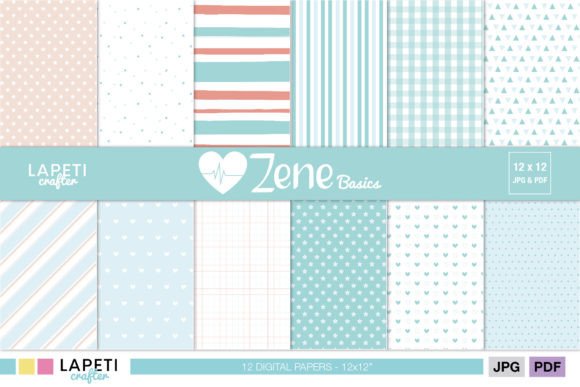 Download Mint Digital Paper, Scrapbooking Paper - Scrapbooking Collection