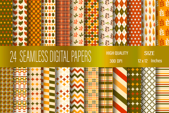 Download Thanksgiving Digital Paper Pack - Thanksgiving digital paper Collection