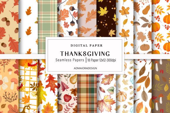 Download Thanksgiving Digital Paper - Thanksgiving digital paper Collection