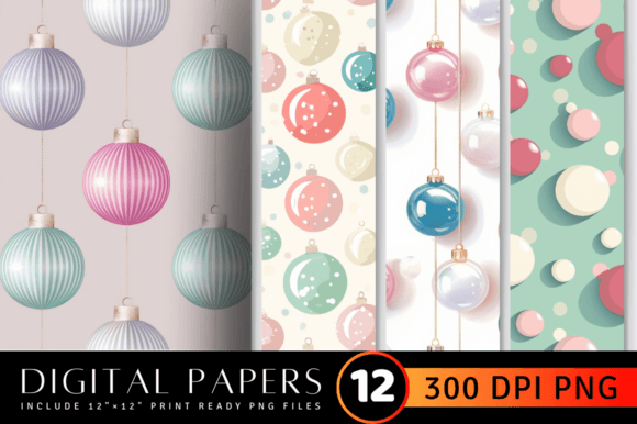 Download Pastel Balls Christmas Pattern - Premium Resources