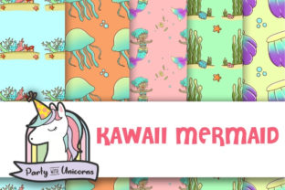 Download Kawaii Mermaid Digital Papers - Kawaii Collection